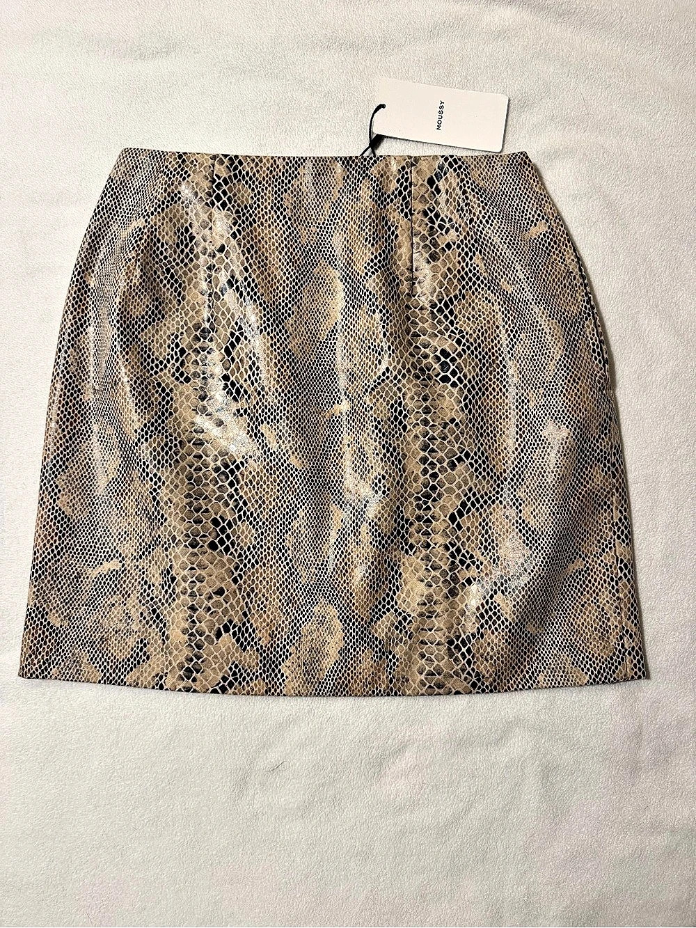 MOUSSY Snakeskin Print Mini Skirt NWT Size 1